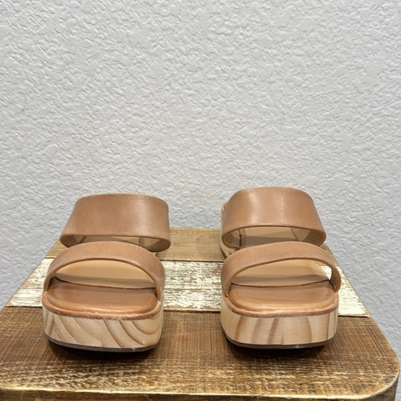 Nisolo Anthropologie Ellie All Day Leather Clog Almond Size 7 - Picture 3 of 9